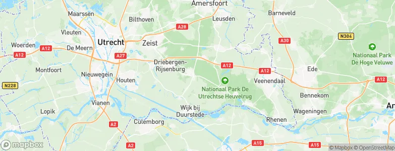 Gemeente Utrechtse Heuvelrug, Netherlands Map
