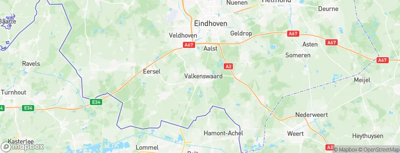 Gemeente Valkenswaard, Netherlands Map