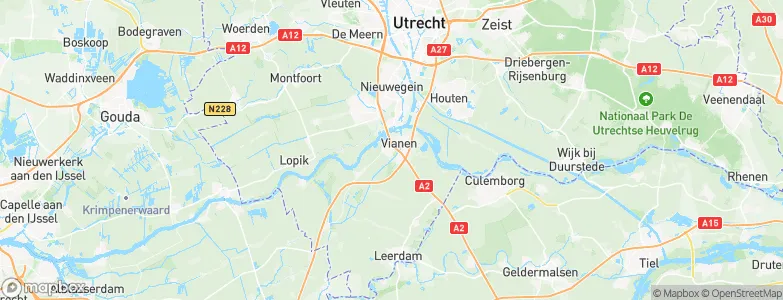 Gemeente Vianen, Netherlands Map