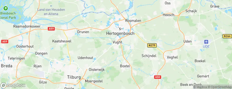 Gemeente Vught, Netherlands Map