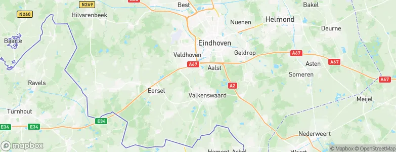 Gemeente Waalre, Netherlands Map