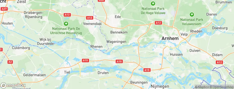 Gemeente Wageningen, Netherlands Map