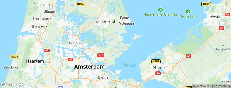 Gemeente Waterland, Netherlands Map