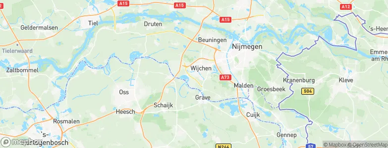 Gemeente Wijchen, Netherlands Map