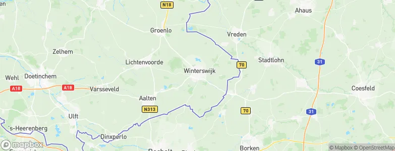 Gemeente Winterswijk, Netherlands Map