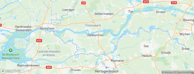 Gemeente Zaltbommel, Netherlands Map