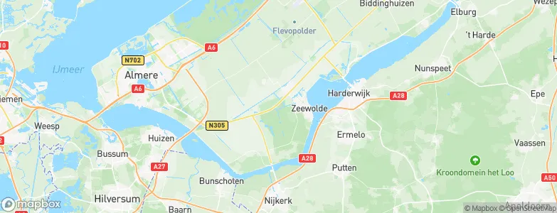 Gemeente Zeewolde, Netherlands Map