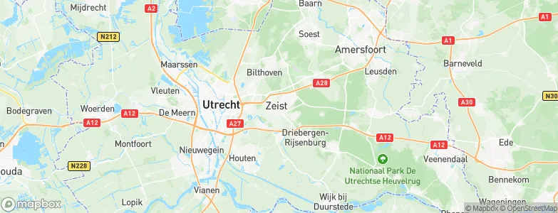 Gemeente Zeist, Netherlands Map