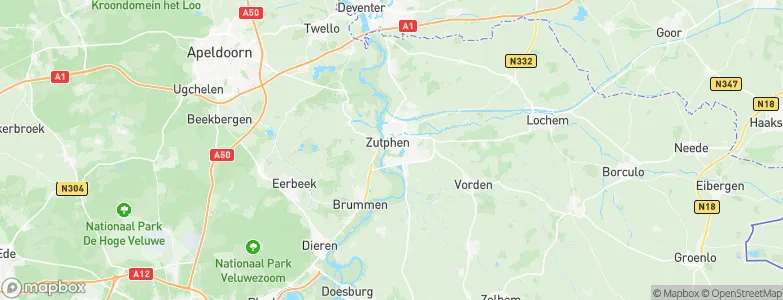 Gemeente Zutphen, Netherlands Map