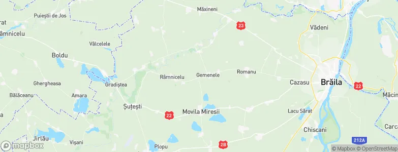 Gemenele, Romania Map