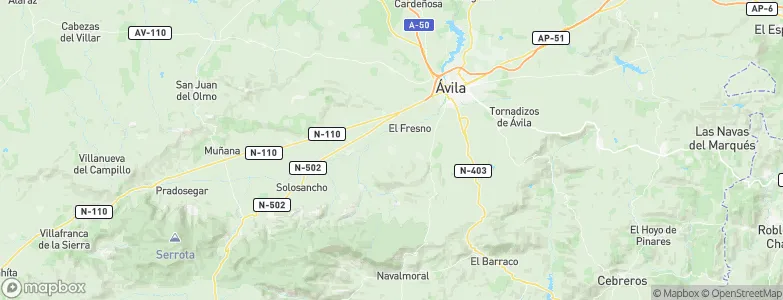 Gemuño, Spain Map