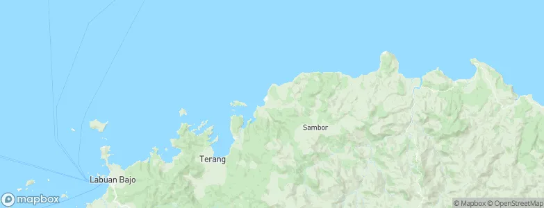 Genang, Indonesia Map