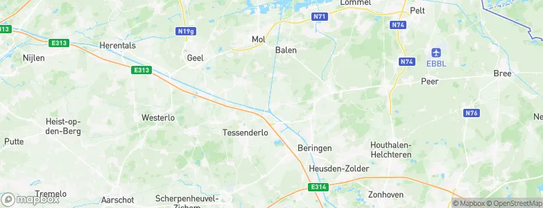 Genenbemd, Belgium Map