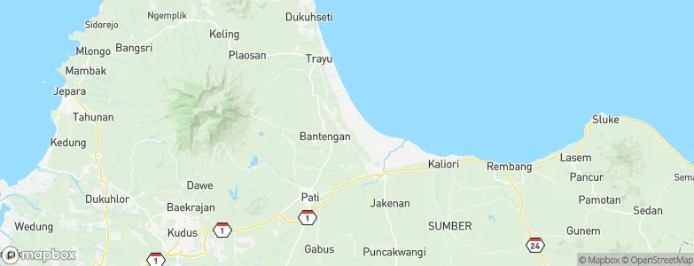 Geneng, Indonesia Map
