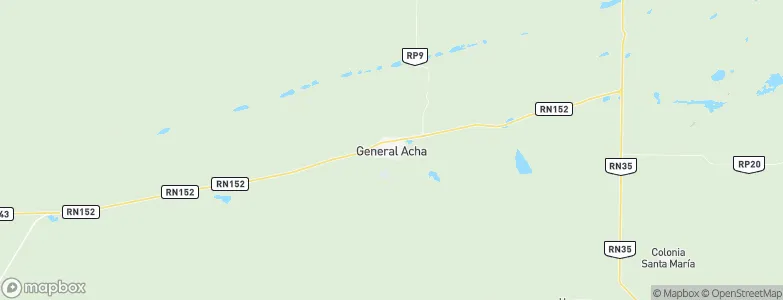 General Acha, Argentina Map