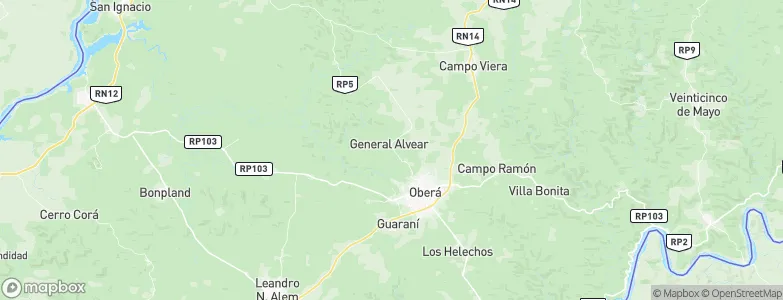 General Alvear, Argentina Map