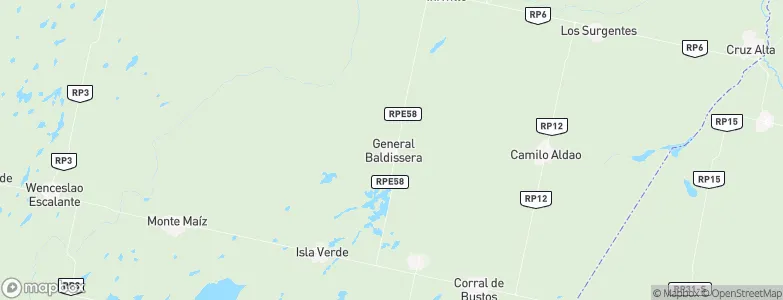 General Baldissera, Argentina Map