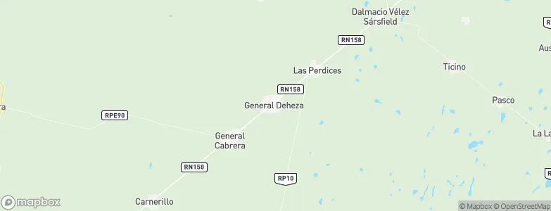 General Deheza, Argentina Map