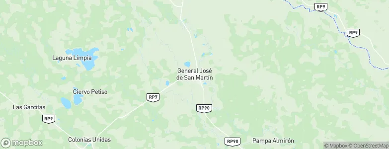 General José de San Martín, Argentina Map