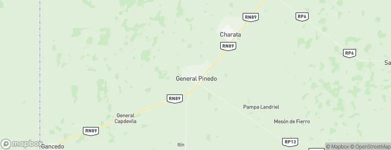 General Pinedo, Argentina Map
