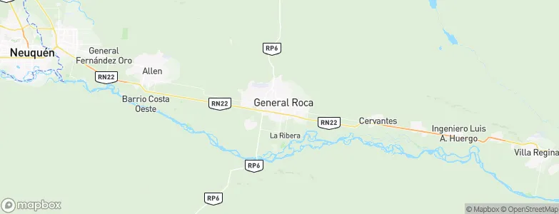 General Roca, Argentina Map