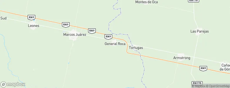 General Roca, Argentina Map