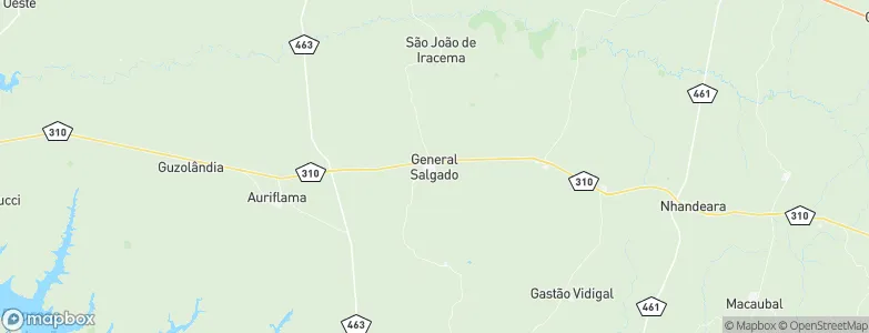 General Salgado, Brazil Map