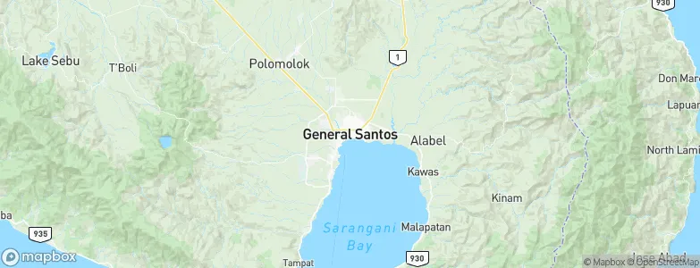 General Santos, Philippines Map