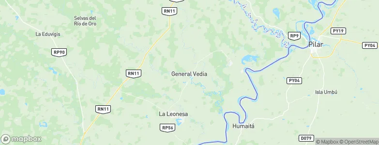 General Vedia, Argentina Map