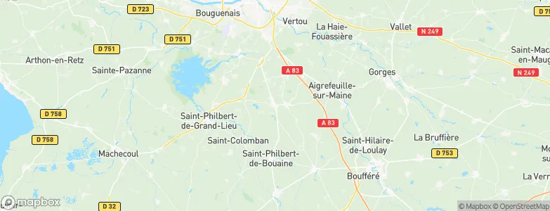 Geneston, France Map