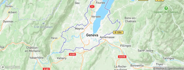 Geneva, Switzerland Map