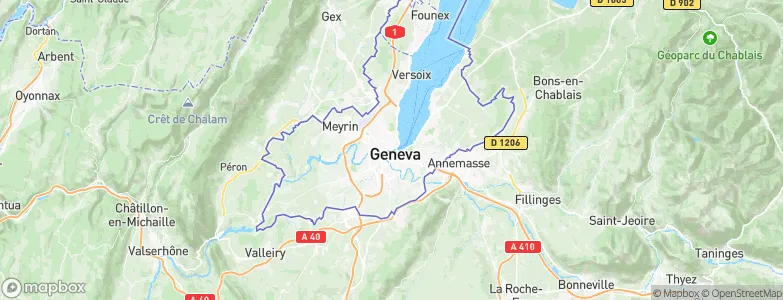 Geneva, Switzerland Map