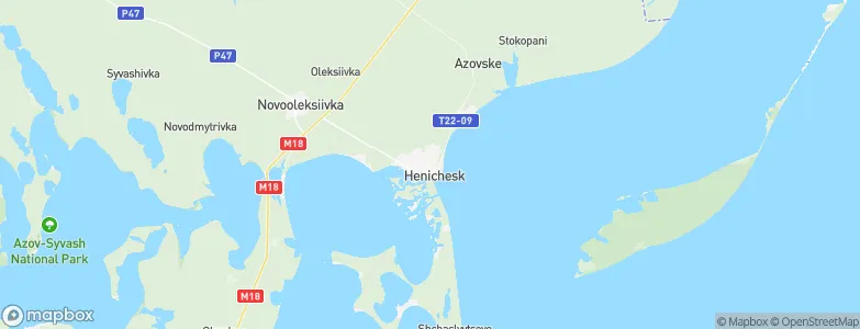 Genichesk, Ukraine Map