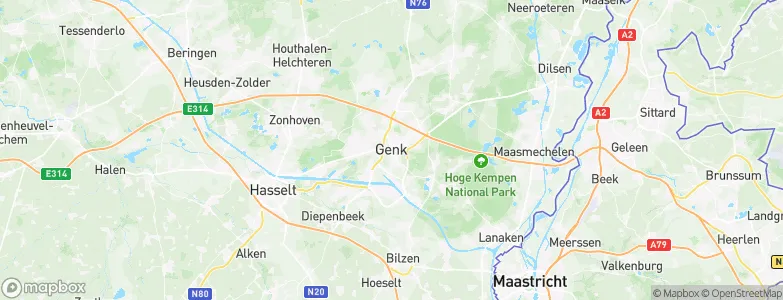 Genk, Belgium Map