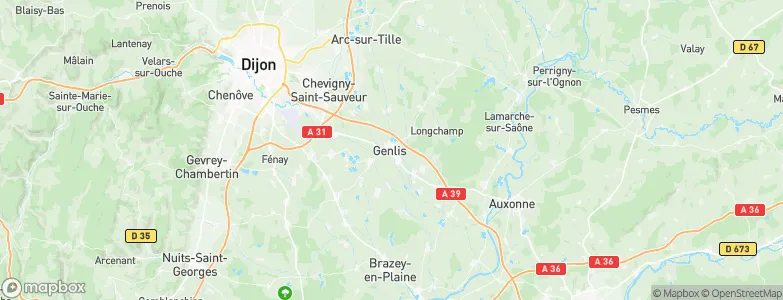 Genlis, France Map