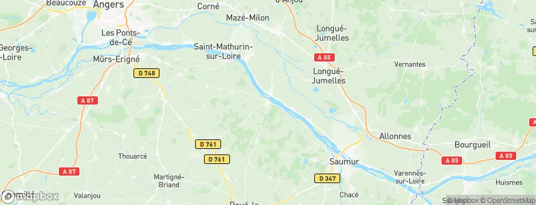 Gennes, France Map