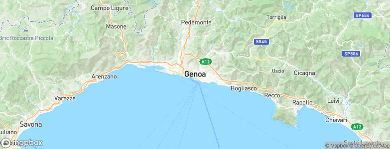 Genoa, Italy Map