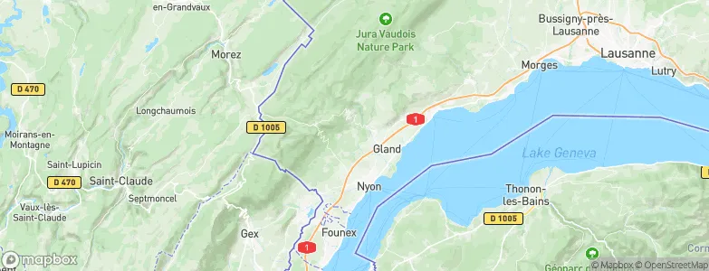 Genolier, Switzerland Map