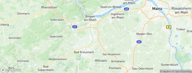 Gensingen, Germany Map