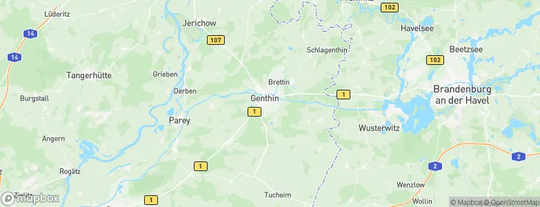 Genthin, Germany Map