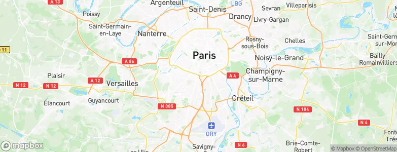 Gentilly, France Map