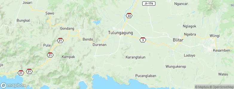 Genting, Indonesia Map
