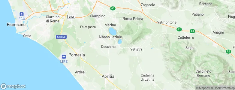 Genzano di Roma, Italy Map