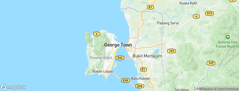 George Town, Malaysia Map