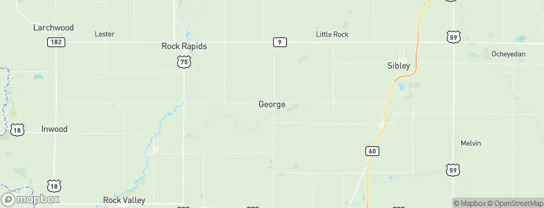 George, United States Map