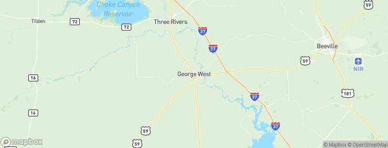 George West, United States Map