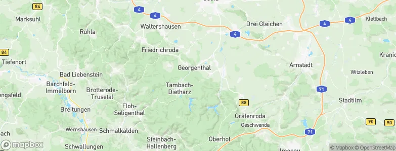 Georgenthal, Germany Map