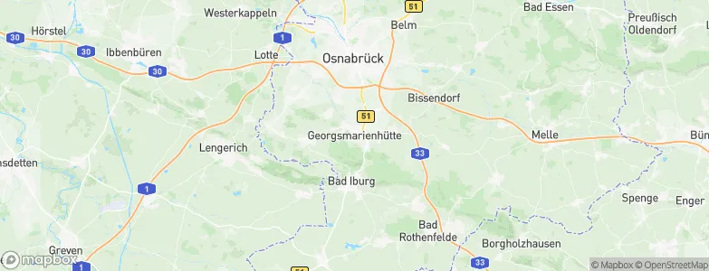 Georgsmarienhütte, Germany Map