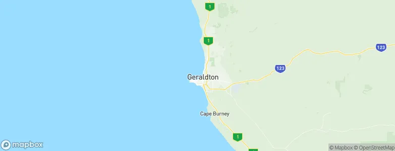 Geraldton, Australia Map
