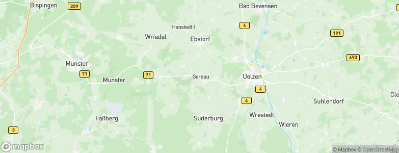 Gerdau, Germany Map
